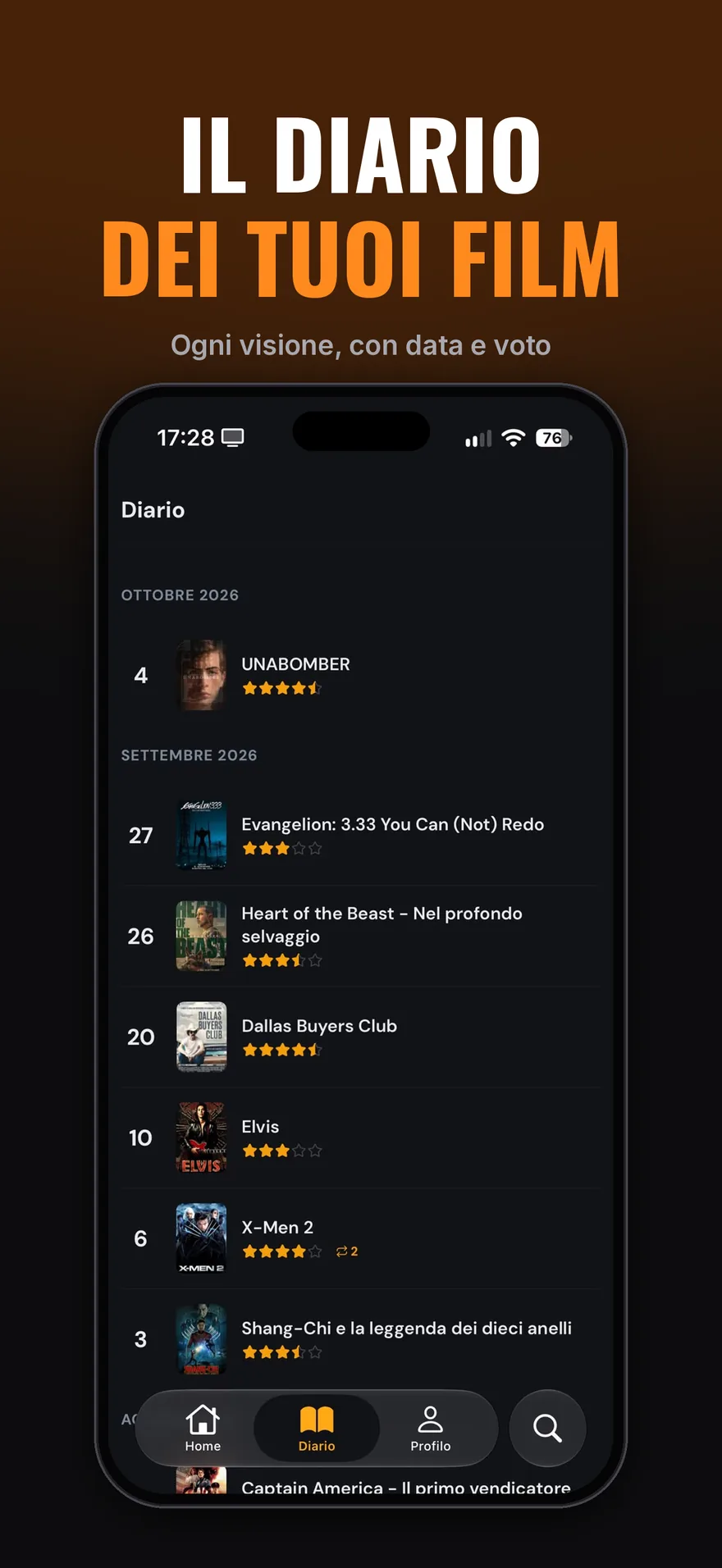 Cineboxd: diario dei film visti con voti